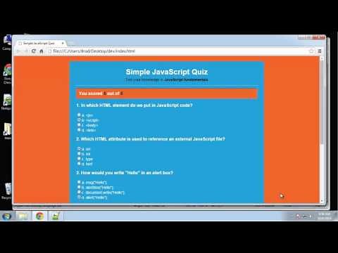Learn JavaScript By Building a Simple Quiz - Part 3