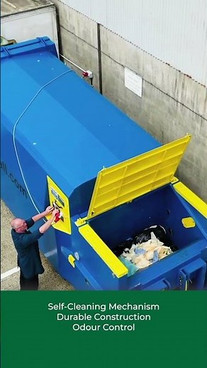 Gradeall GPC P24 Tipping Skip Fed Portable Compactor | Portable Waste Compactor | #shorts