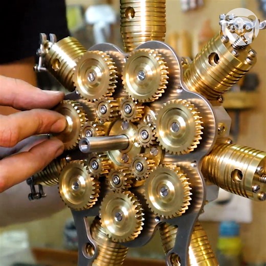 This guy builds insane 7-cylinder engine | Awesome