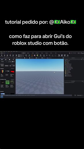 Como abrir uma GUI no Roblox Studio com um botão