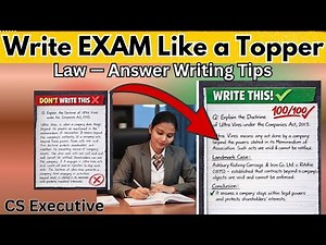 Score 60+ Marks | How to Complete Paper on Time + Write Perfect Answers + Case-Based Strategy/ CS