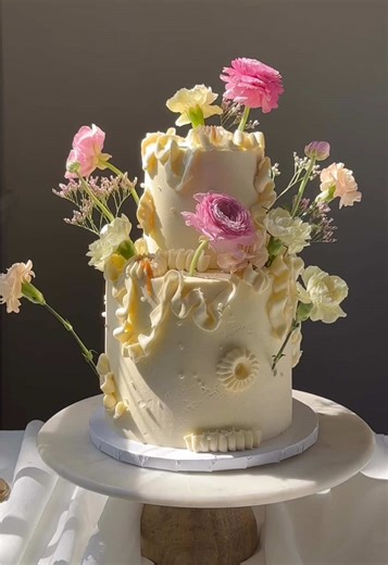 Whimsical Spring Garden Birthday Cake Design