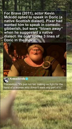 The Real Scottish Dialect Pixar Didn’t Expect in Brave (2012) #FactShorts #MovieFacts