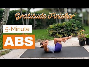 5-Minute Flat Abs Workout for Women | No Equipment Home Routine