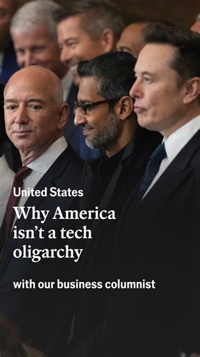 207K views · 2.6K reactions | Is America becoming a tech oligarchy? Our business columnist explains why Silicon Valley’s moguls don’t have as much influence over Donald Trump as it might seem https://econ.st/3EguE4R | The Economist | Facebook