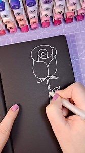 Easy Rose Doodle! #doodling #doodles #drawing #easydrawing #sketchbook | pinoxart