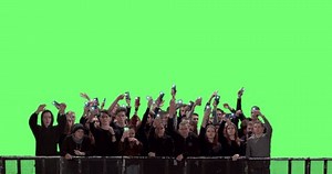Green Screen Front View Huge Crowd Stock Footage Video (100% Royalty-free) 1052625695 | Shutterstock