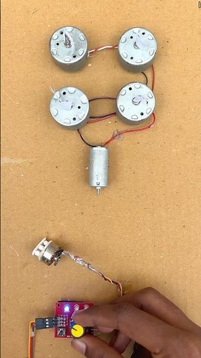 Running 4 DC Motors Using a Mini BLDC Motor