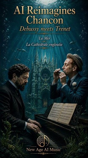 La Mer x La Cathédrale engloutie | Classical Impressionism Reimagined via AI