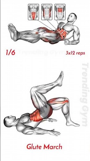 Top 6 Abs Workout Routine 🔥 Quick Ab Exercises for a Six Pack