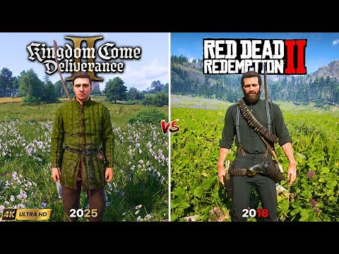 Kingdom Come Deliverance 2 vs Red Dead Redemption 2 | PC | Graphics and Details Comparison