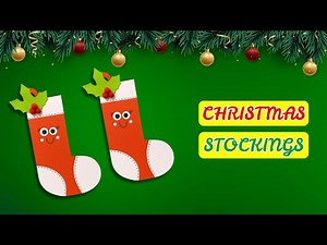 Easy DIY Christmas Stockings Tutorial for Beginners, Handmade Holiday Decoration, Christmas Ornament