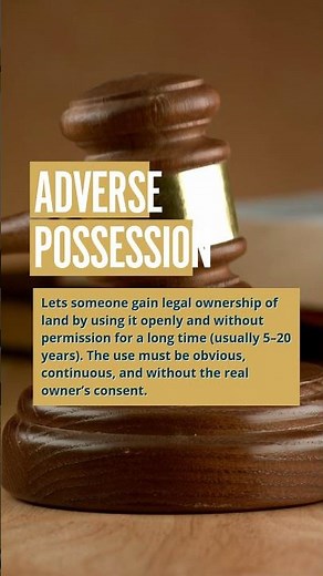 What is Adverse Possession?🤔