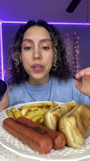 Delicious Hot Dogs and Fries Mukbang with ASMR Eating Sounds