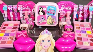 7.7K views · 161 reactions | Barbie Slime Mixing Makeup,Parts,Glitter Into Slime. Satisfying slime videos. #ASMR#satisfying#slime | Slime Slime | Facebook