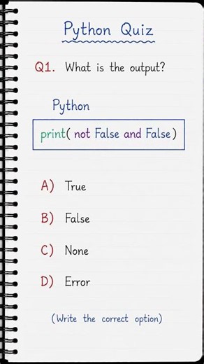 🧠 Python Quiz Time! 🐍