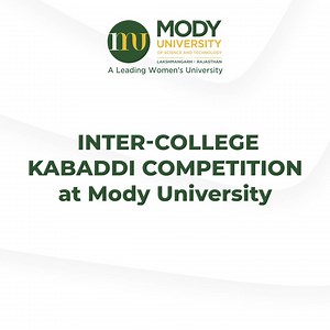 #Sportsdepartment of Mody University organized an Inter- College Kabaddi competition on 19th Sept. 2023. The match was held between SOB( #SchoolofBusiness) & SET ( #SchooloftechnologyandScience) where SOB ( #SchoolofBusiness) won this competition. The winning team was felicitated with awards by our Guest Dr. Eakta Singh (Dean -SOD) and AGM Sports Ms. Anita Kaushik. It was a great and exuberant success under the guidance of Director- Mody University Dr. Rajeev Mathur. The competition was graced b