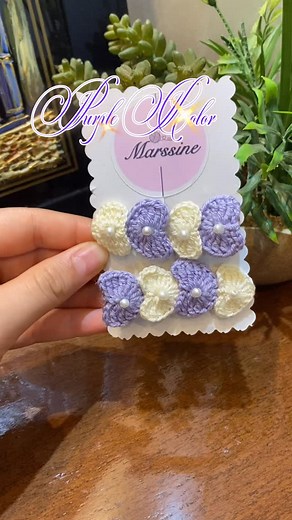 6 comments | Purple Heart  #handmade #crochet #jewellery | Marsine Création | Facebook