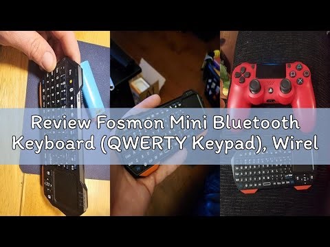 Review Fosmon Mini Bluetooth Keyboard (QWERTY Keypad), Wireless Portable with Touchpad, Compatible w