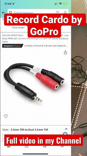 【Tutorial 】How to record Cardo audio by GoPro?