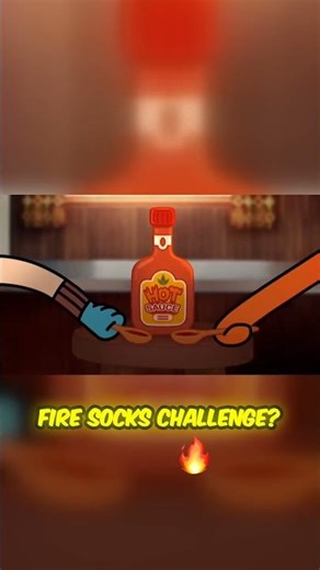 Who Can Take the Heat? 🔥 The Fire Socks Challenge is ON!