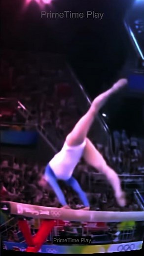 That final pose though 🥇 #olympics #gymnastics #athlete #shorts