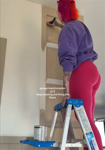 Garage Transformation Part 2: Deep Cleaning and Repairing Floors