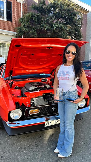 Emily Compagno on Instagram: "Roll call of legends - every classic answered!朗 Nothing beats the Leesburg Classic Car Show - Which one is your favorite? I’ll bet we’ll have the same one … the black & white one at the very end! #leesburgclassiccarshow #leesburgcarshow #bestofshow #emilycompagno #72mach1"