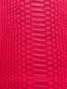 RARE FIND - Python Leather Hide – Italian Exotic Skin – Opaque Matte Finish – Red – Leather for Craft and Design - Etsy