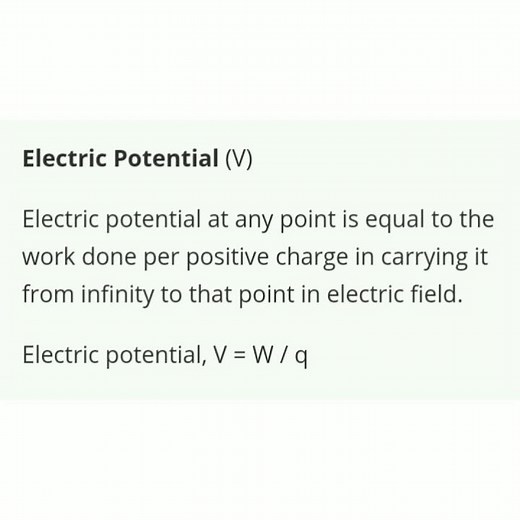 Define Electrostatic potential - Class 12 Physics