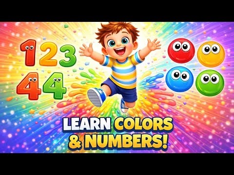 Colors & Numbers Dance! Learn Colors and Count 1–10 with Fun Music