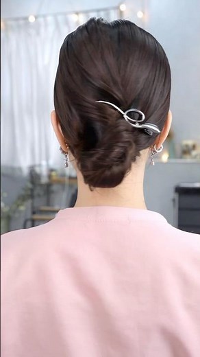 Perfect for yukata! Easy updo #easy arrangement #self-arrangement #hairstyle #hair #medium hair #...