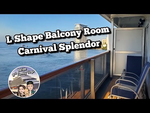 L Shape Balcony Cabin Carnival Splendor