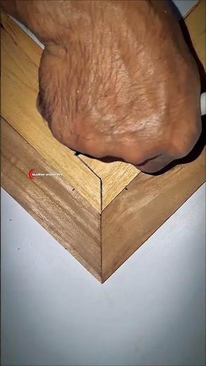 How to Mark a Perfect Miter Joint for Inlay/Spline | Woodworking Tips #shortvideo