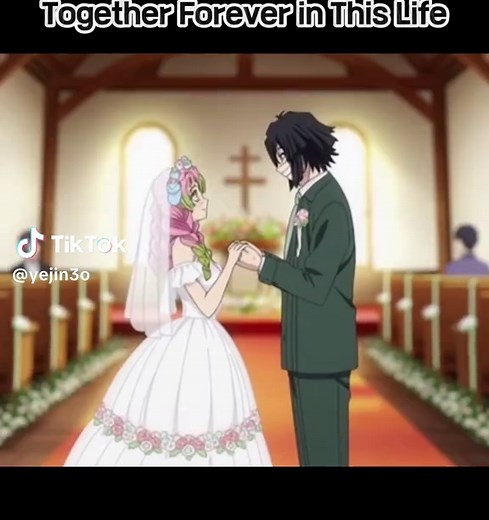 Obanai and Mitsuri's Wedding Celebration in Demon Slayer