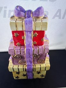 Stack of Christmas Presents Cookie Jar Gift Present - Etsy