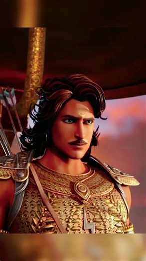Arjun doesn't understand that he is afraid of war. #mahabharat #animation