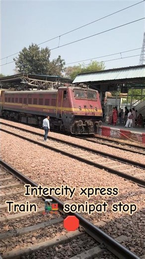 Superfast Intercity Express Makes Powerful Stop at Sonipat 🚂🔥”