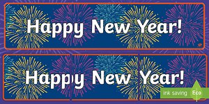 Happy New Year Display Banner