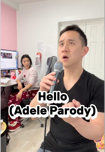 Hello (Adele Parody) 😂 @Lucia Liu #couple #comedy | adele hello