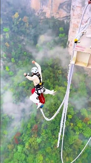 Which bungee jump moment do you like best? #travel #beauty