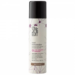 Style Edit Root Concealer Non-Permanent Touch Up Spray for Light Brown Hair 2 oz.