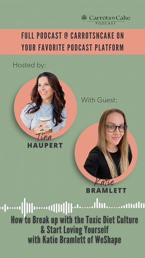 Vegetables are toxic? Plant-based diets are best? What does that science say? The mixed messages are chaos. Katie Bramlett shares about how she has redefined her approach to health and wellness. Click the link below to listen to this week's podcast episode! https://podcasts.apple.com/us/podcast/ep194-how-to-break-up-with-toxic-diet-culture-start/id1539296304?i=1000630029727 | Carrots 'N' Cake
