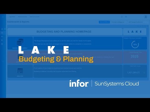 LAKE Apps | Budgeting Planning for Infor SunSystems