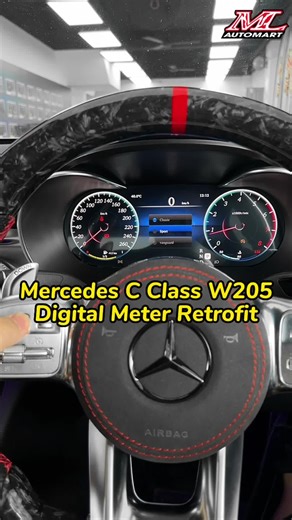 Mercedes C Class W205 Digital Meter Retrofit