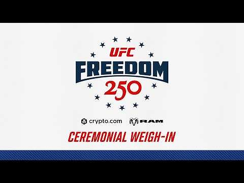 UFC Freedom 250: Ceremonial Weigh-In