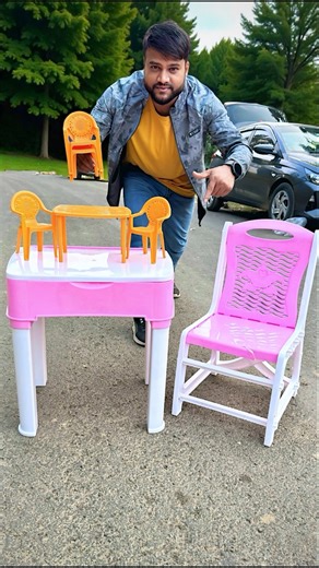 Collapsible Junior Folding Study Table Chair Set Unboxing🔥