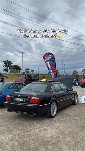 Pat James | Cars on Instagram: "They only made NINE in right-hand-drive, and this is one of them. A treat to see this lovely B12 at @bmwsuperfest a couple of months ago. I’m a big Alpina nut and loved the day I spent with the Alpina B10 V8 Touring in May. Soon enough I’ll have my own 90s Buchloe machine in the garage. The level of craftsmanship and detail on those big old barges is unreal. This or an S-Class? #bmw #alpina #alpinab12 #v12 #bmwclassic #reel #fyp"