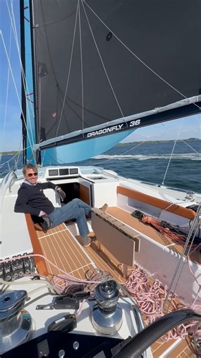 472K views · 5.1K reactions | "Wow, you can waterski behind that" - Toby Hodges sailing the new Dragonfly 36 at 19 knots Check out the entire sea trial on our YouTube channel #sailing #sailinglife #sailingyacht #trimaran #luxuryyacht | Yachting World | Facebook