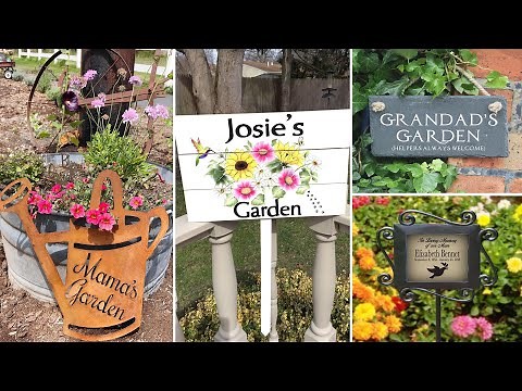 33+ Adorable Garden Sign Ideas to Make Your Outdoor More Charming | DIY Gardening